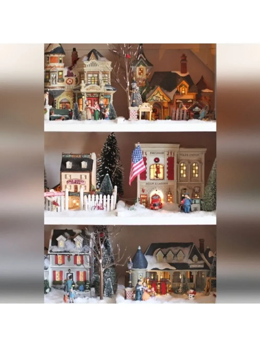Vintage Christmas village ceramic sealed California Creations SE185 Post Office